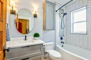 Carrelage, salle de bain, plomberie