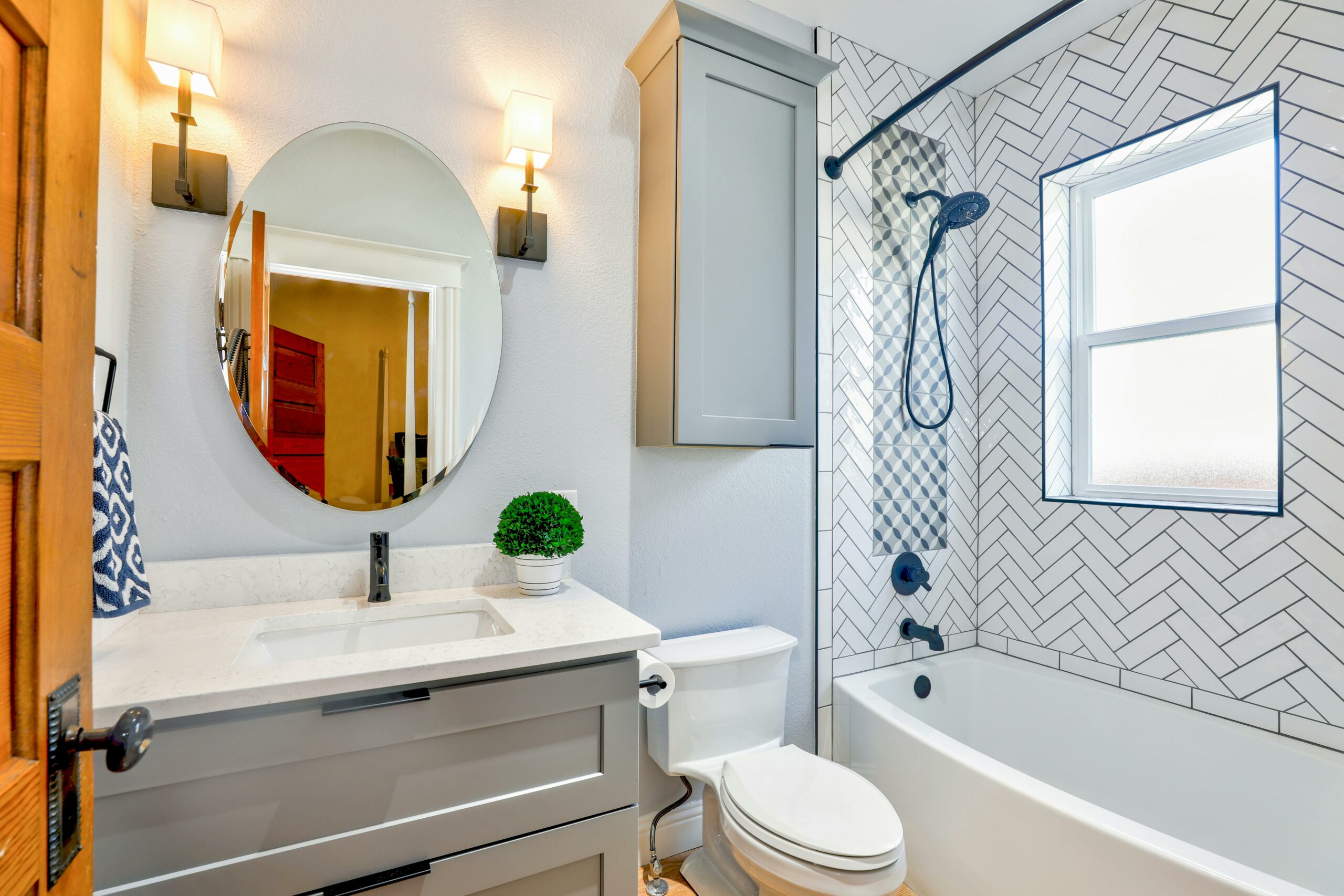 Carrelage, salle de bain, plomberie